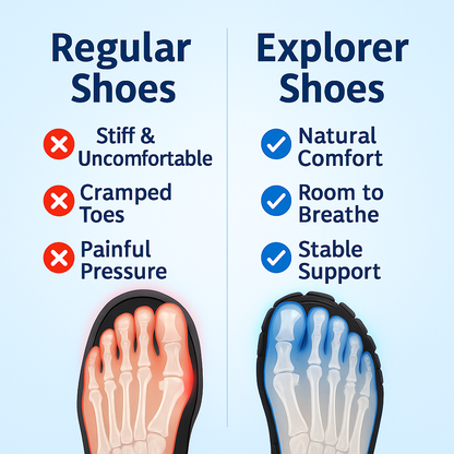 Explorer – All-Day Comfort & Weather-Ready Shoes for Dog Walkers