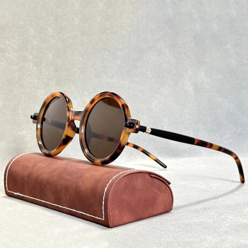 Harley Leopard Retro Sunglasses