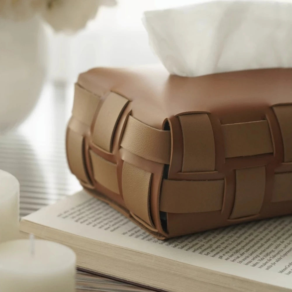 PellePura Leather Tissue Box