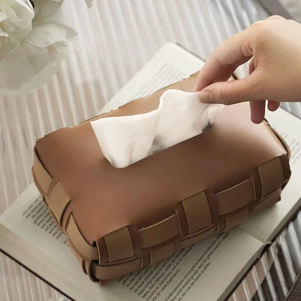 PellePura Leather Tissue Box