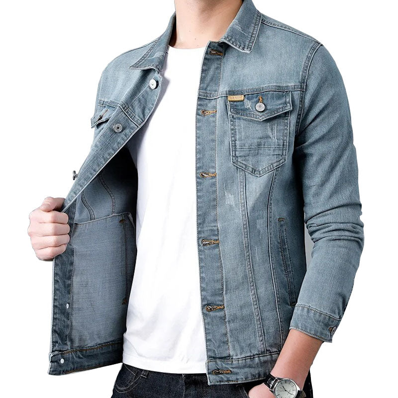 Blue Horizon Men's Denim Casual Spring Jacket